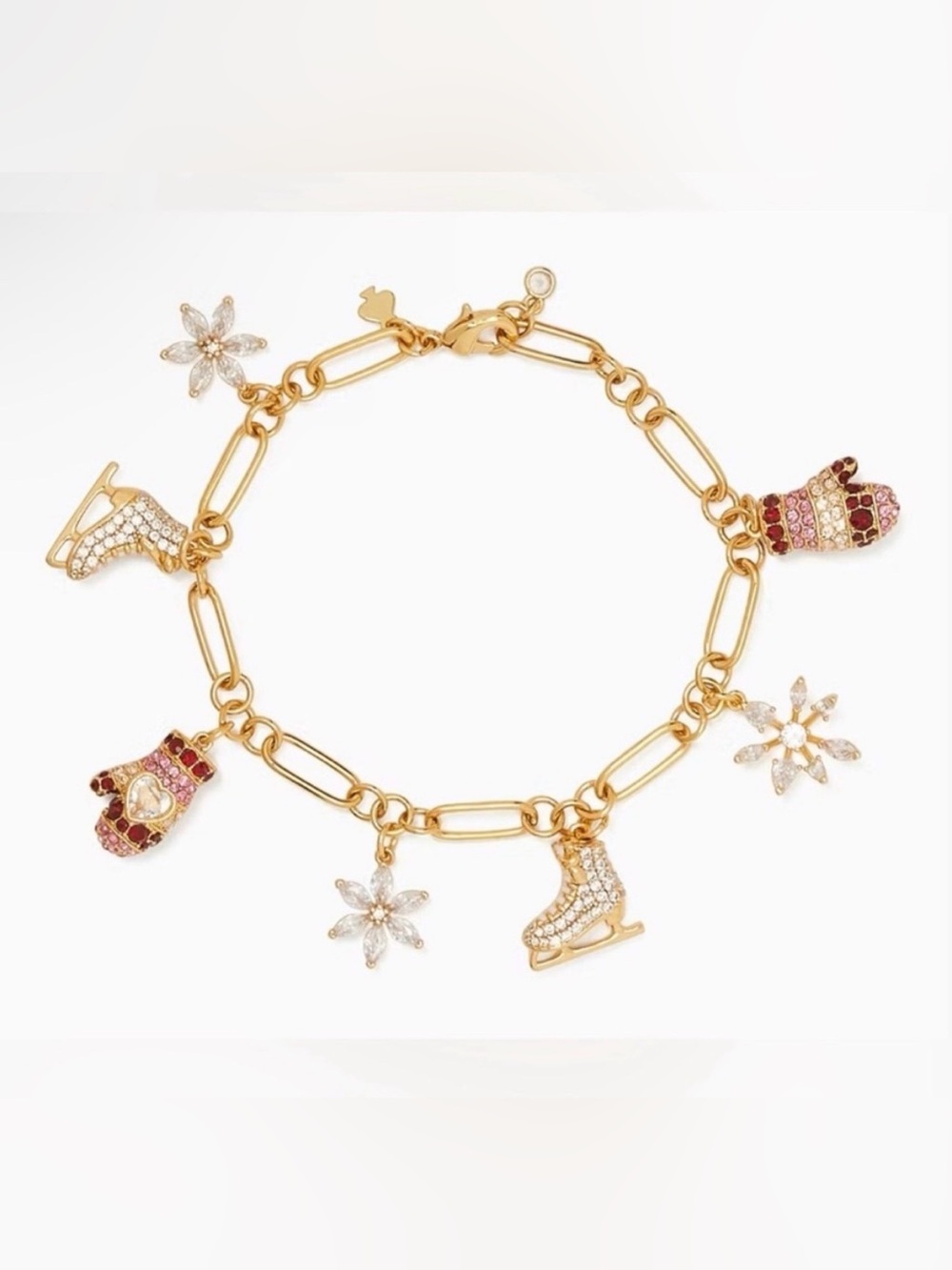 KATE SPADE Snowflake Charm Bracelet NWT - Picture 1 of 8
